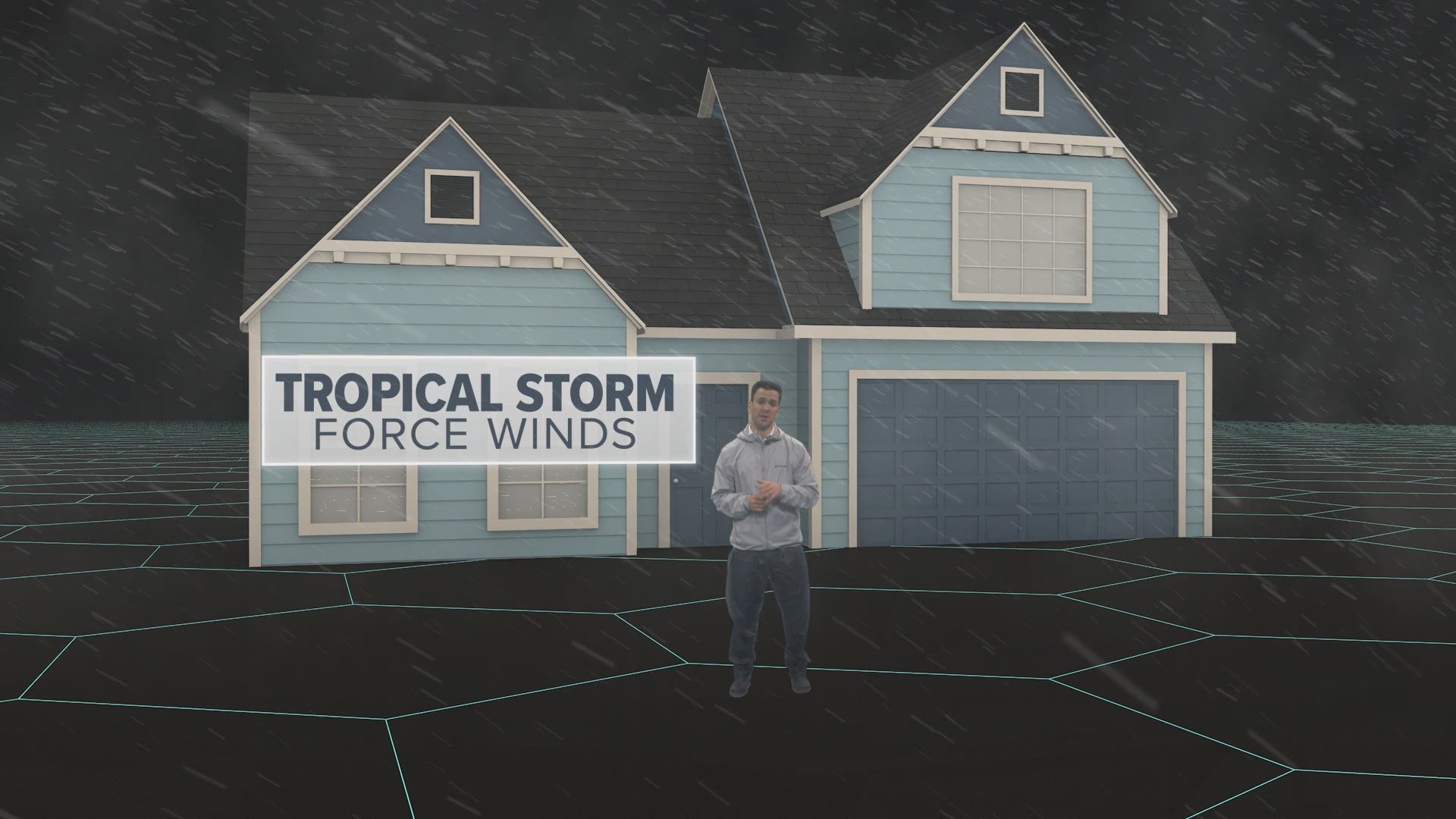 The effects of Tropical Storm Force Winds at different speeds