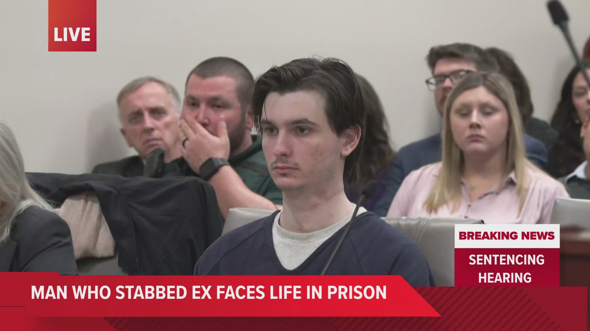 Spencer Pearson had a sentencing hearing Friday for the attempted murder of his ex-girlfriend at a restaurant in June 2023.