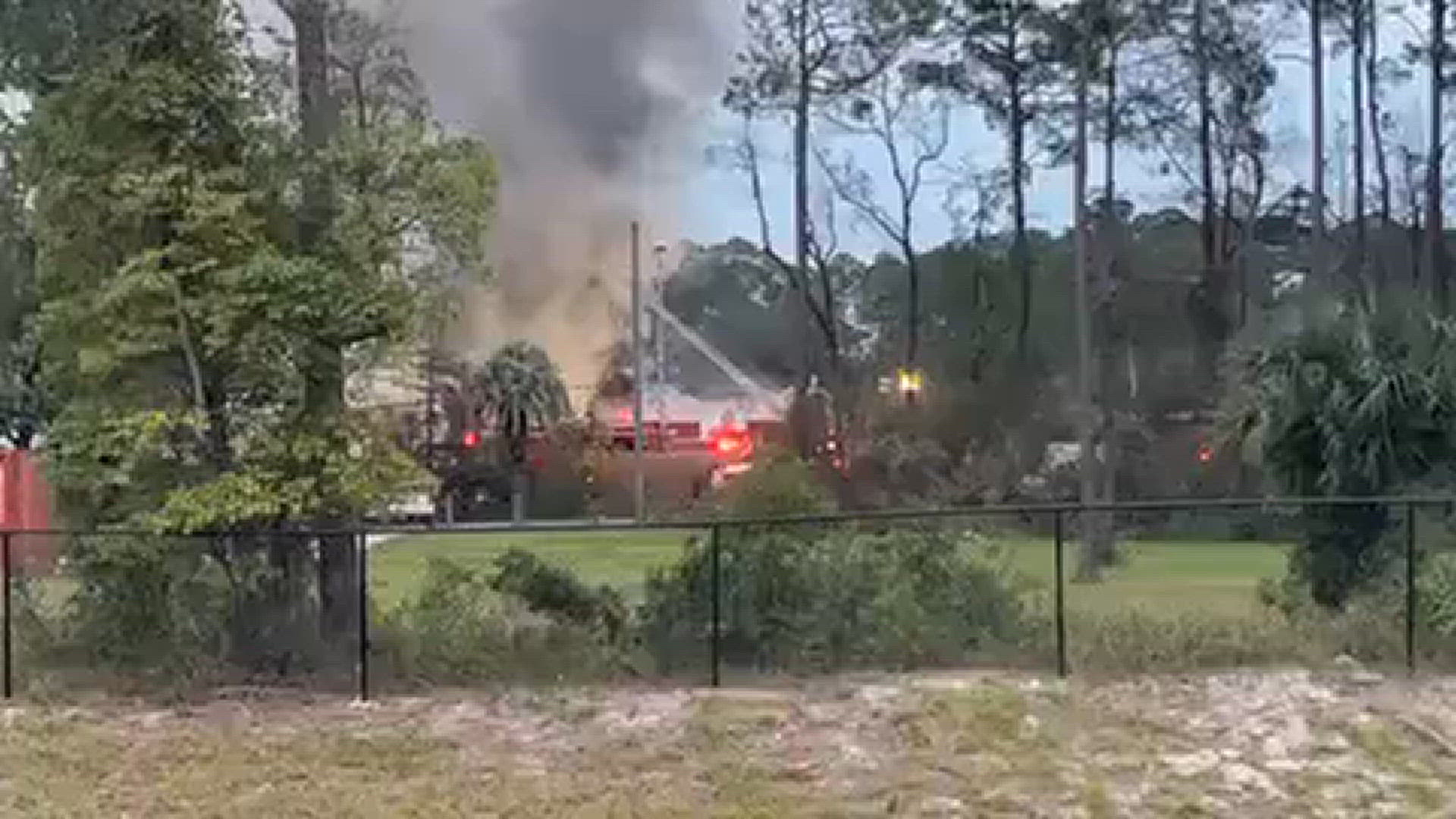 Fire visible at recycling center on Jacksonville’s Northside
Credit: Renata Di Gregorio