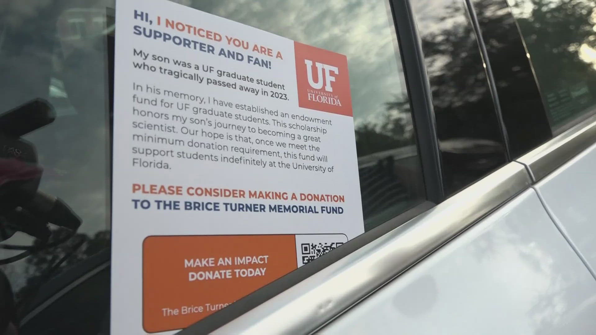 A mom whose son died in a car crash last year is on a mission to make sure her son is remembered with a perpetual scholarship for University of Florida students.