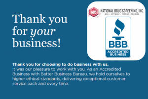 National Drug Screening, Inc. Earns BBB Accreditation